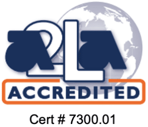 A2LA Accredited Cert# 7300.01